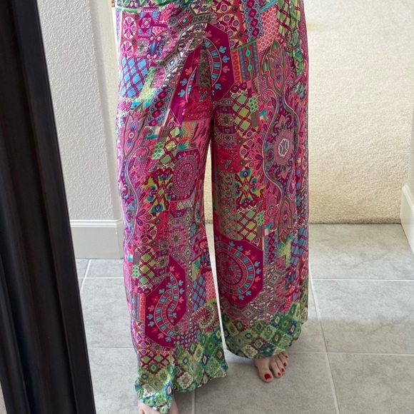 Rhea Pants - NWT Rhea Printed Front Know Multicolor Patterned Pants